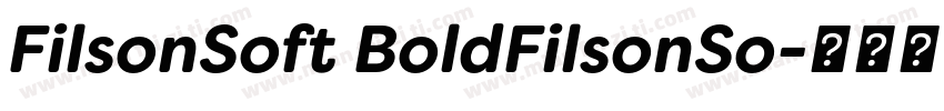 FilsonSoft BoldFilsonSo字体转换